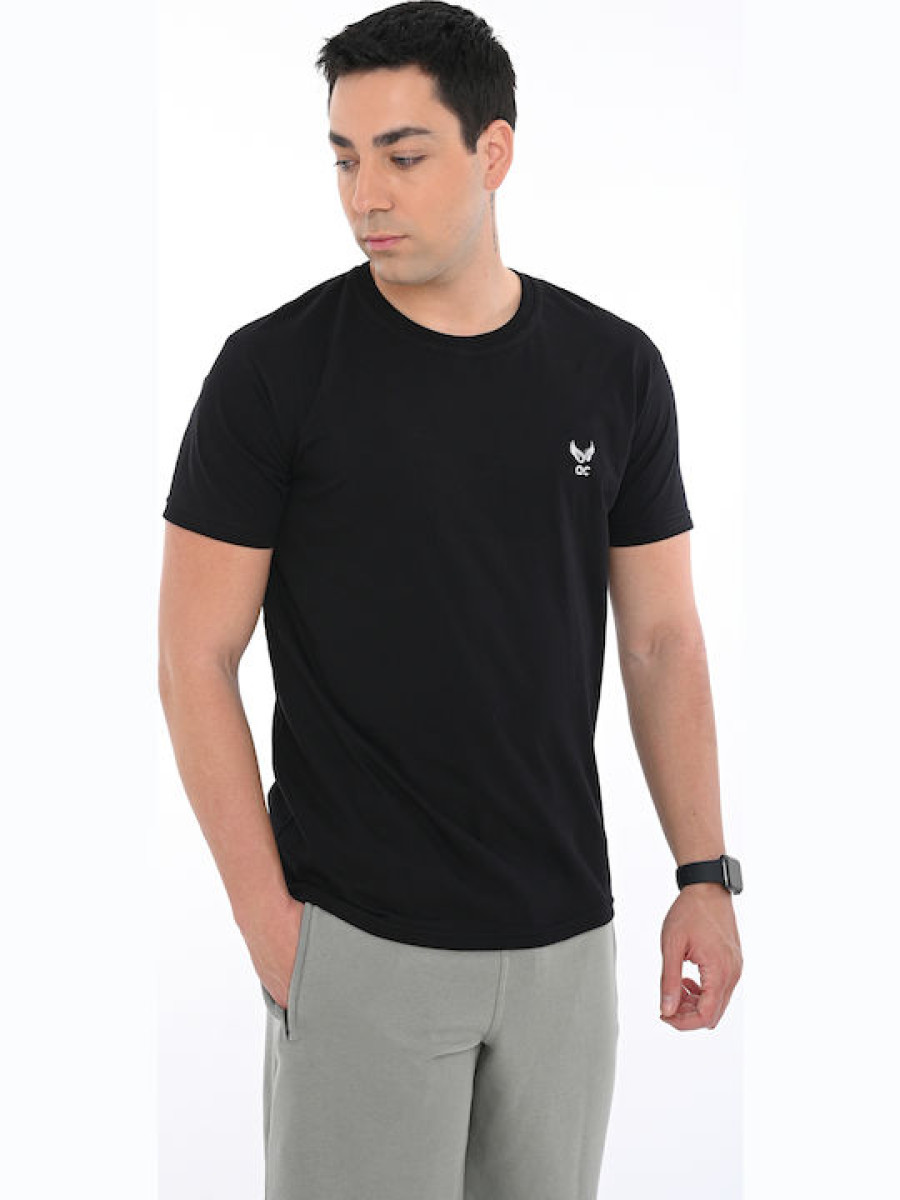 Bodymove Ανδρικό Αθλητικό T-shirt Κοντομάνικο Black 1382