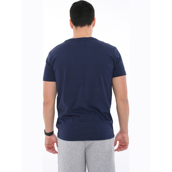 Bodymove Ανδρική Μπλούζα Κοντομάνικη Μπλε 1382-2