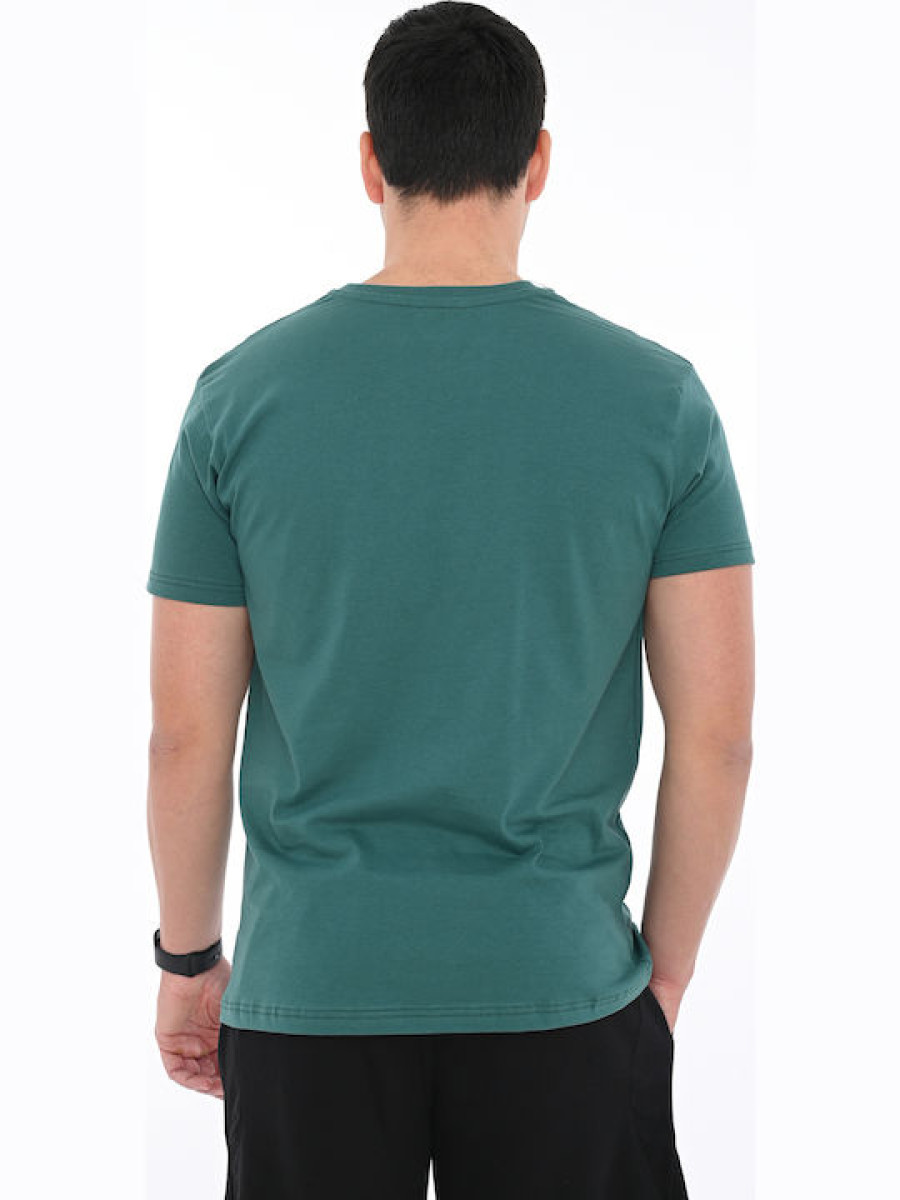 Bodymove Ανδρικό Αθλητικό T-shirt Κοντομάνικο Πράσινο 1382
