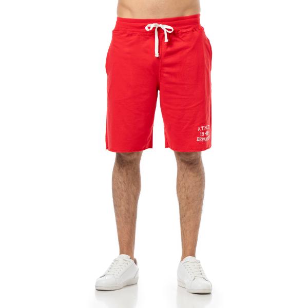 Σορτς με πλαϊνές τσέπες σε Ανοιχτο κόκκινο χρώμα 680-9