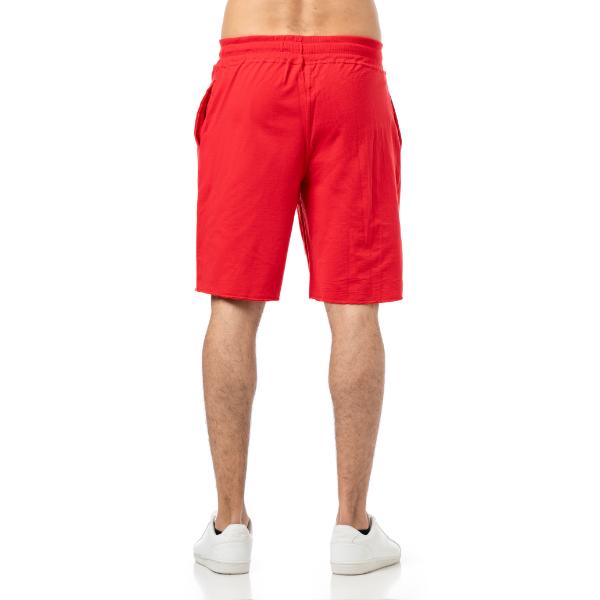 Σορτς με πλαϊνές τσέπες σε Ανοιχτο κόκκινο χρώμα 680-9