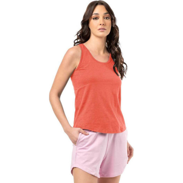 Bodymove Γυναικεία Μπλούζα Βαμβακερή Κοραλί 893