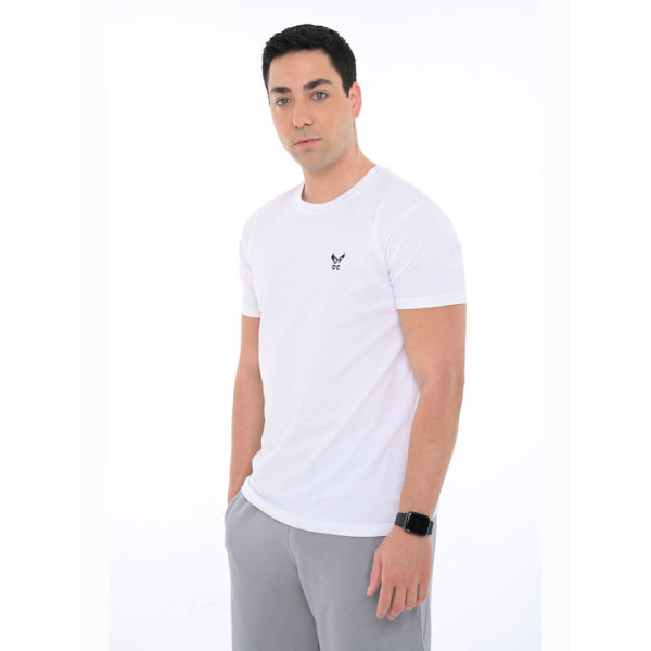 Bodymove Ανδρικό Αθλητικό T-shirt Κοντομάνικο Λευκό 1382