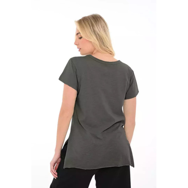 Μπλούζα φλάμα V 1390 ποντικί