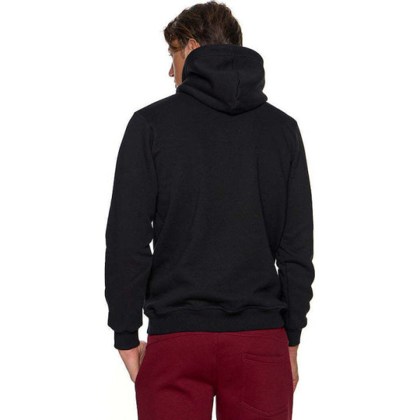 Bodymove Ανδρικό Φούτερ με Κουκούλα Μαύρο B003