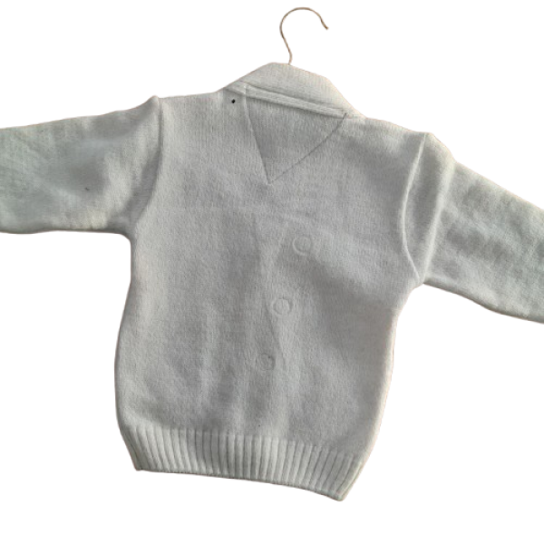 Mini West παιδική λευκή ζακέτα για αγόρια «Sir»30213