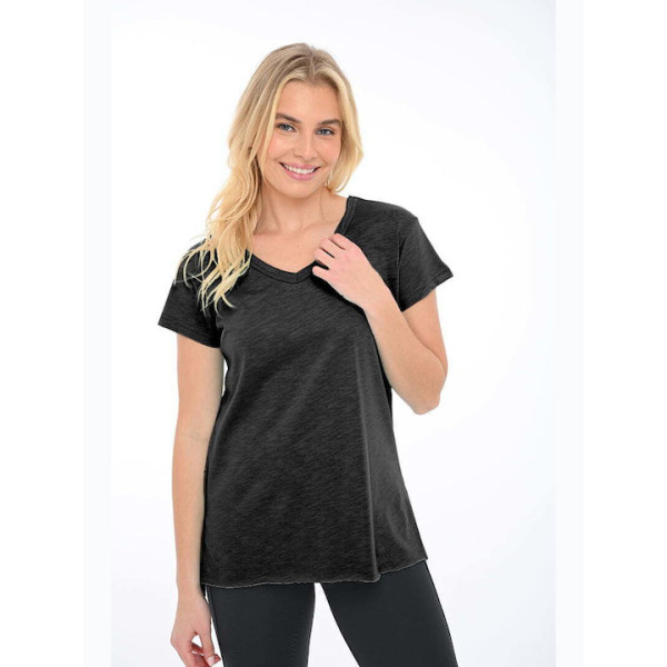 BODYMOVE T-SHIRT ΓΥΝΑΙΚΕΙΟ V 1390 ΜΑΥΡΟ