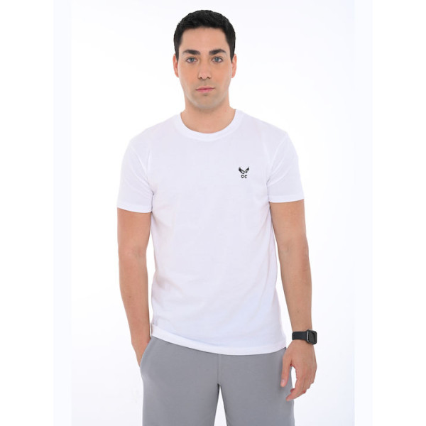 Bodymove Ανδρικό Αθλητικό T-shirt Κοντομάνικο Λευκό 1382