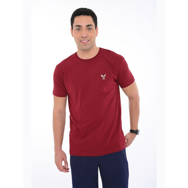 Bodymove Ανδρικό Αθλητικό T-shirt Κοντομάνικο Μπορντό 1382