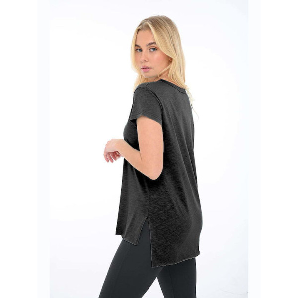 BODYMOVE T-SHIRT ΓΥΝΑΙΚΕΙΟ V 1390 ΜΑΥΡΟ